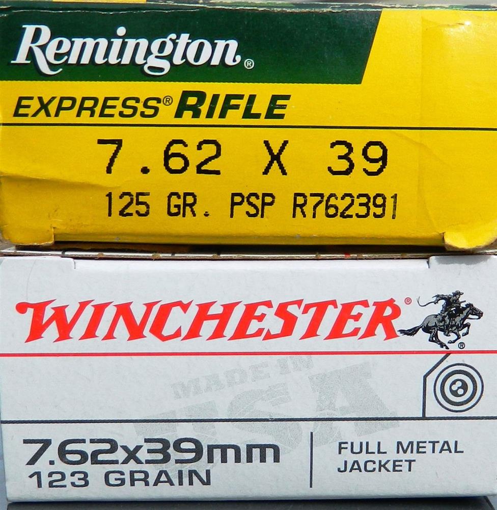 Remington and Winchester ammunition boxes