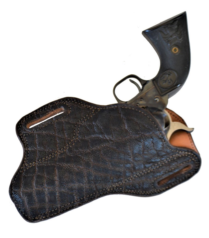 Colt Single Action Army revolver in a DM Bullard leather holster