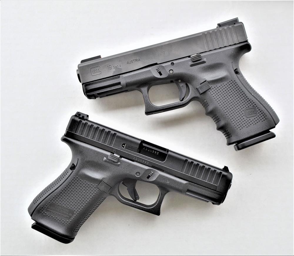 the Glock 19 is slightly beefier than the Glock M44