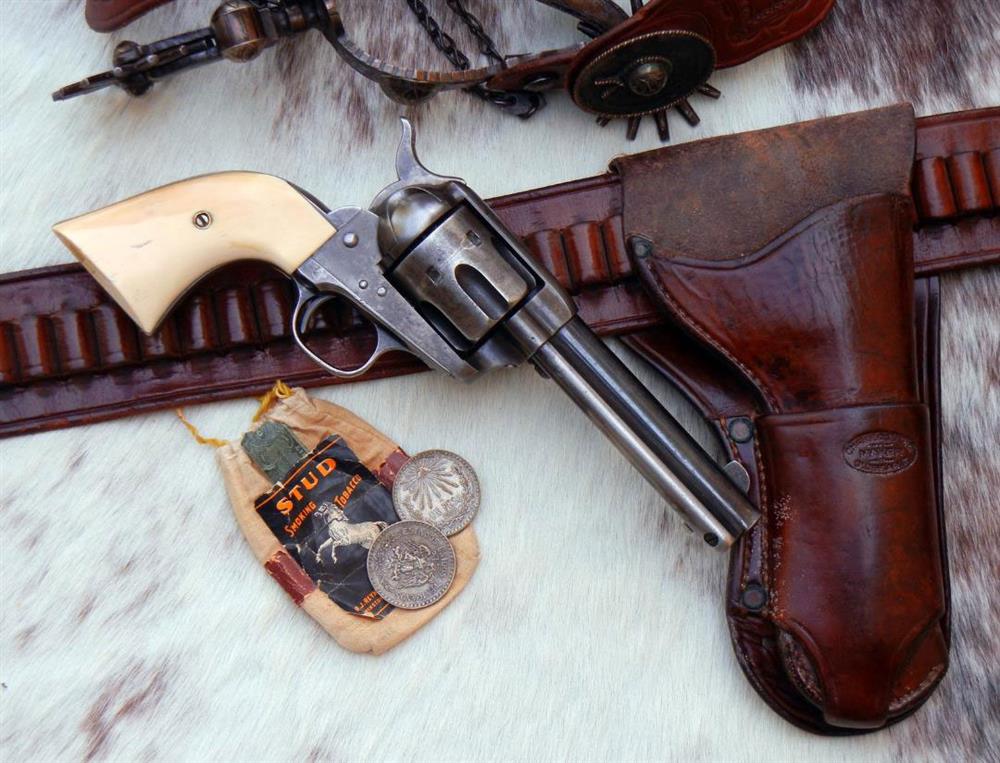 Colt Single Action Army pistol with Collins holster