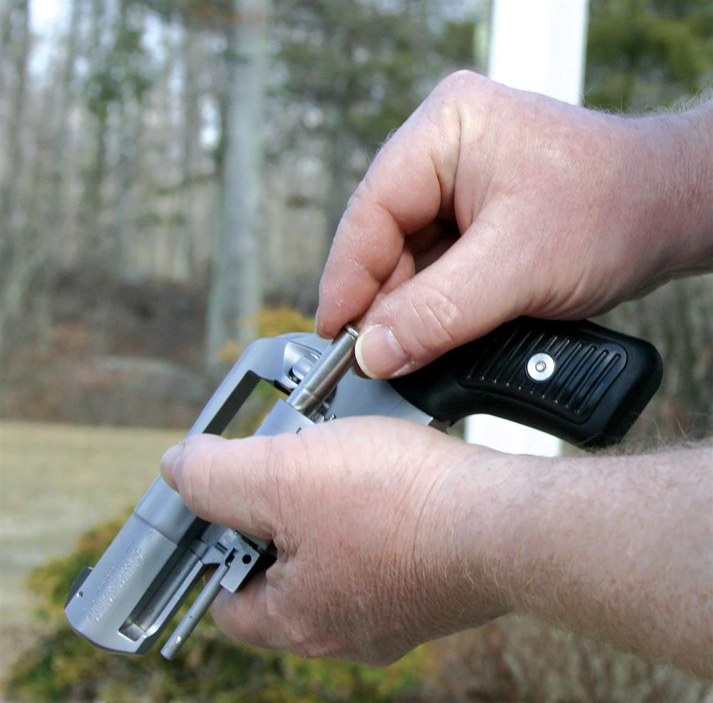 loading the cylinder of a modern revolver