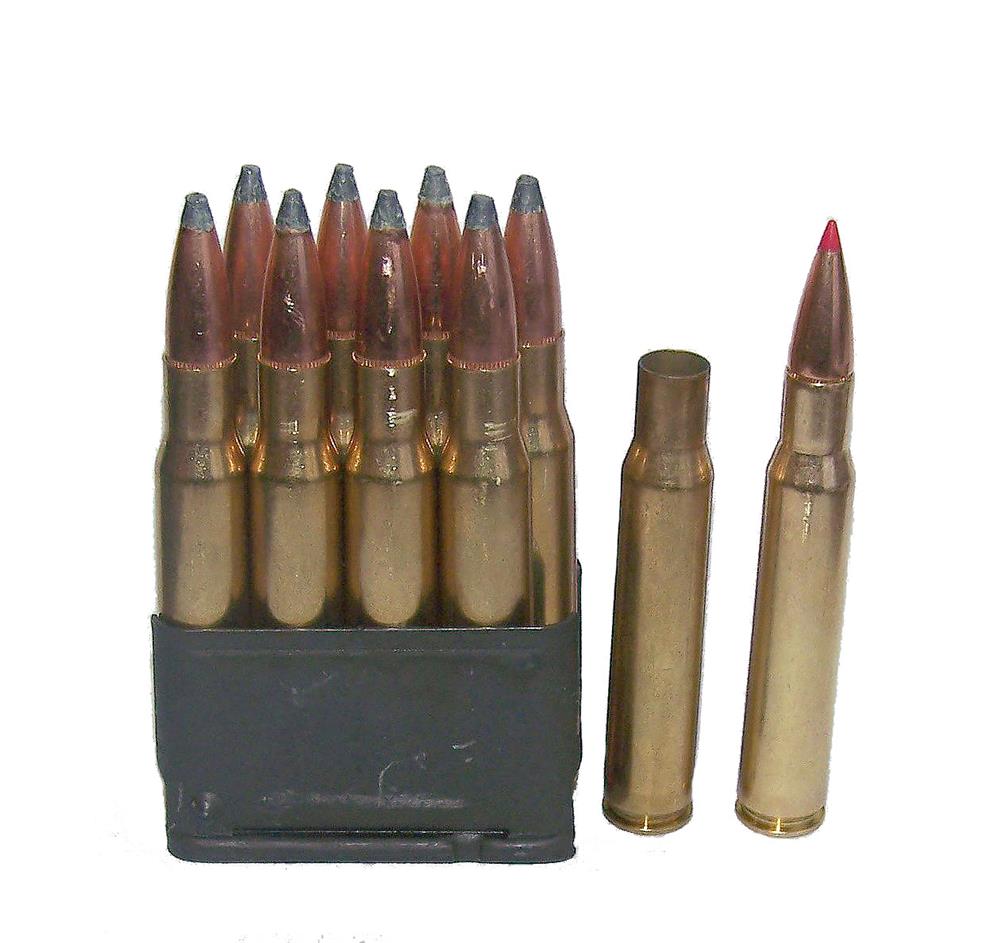 Loaded en bloc clip for the M1 Garand