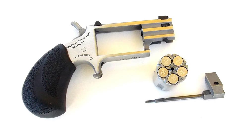 North American Arms Pug revolver with loaded cylinder removed