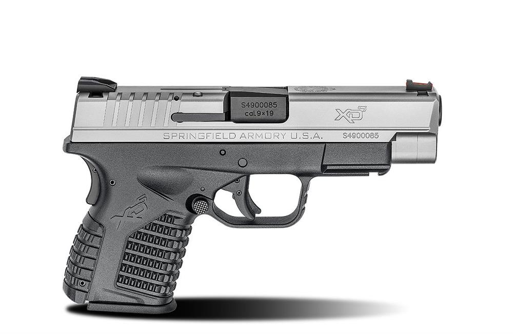 Springfield XD-S 4.0 with stainless steel slide right profile