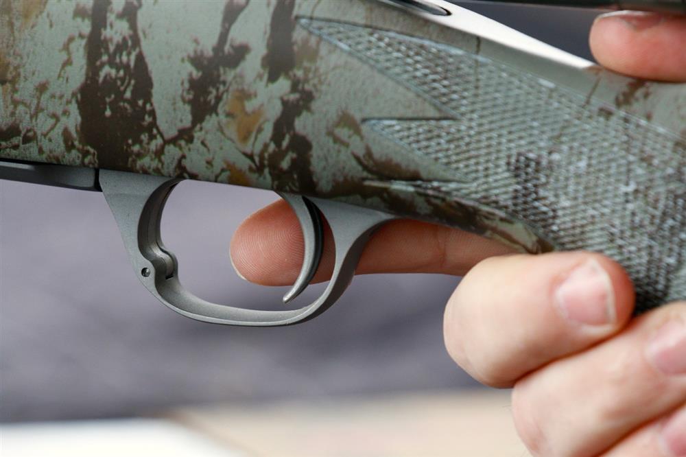 Proper finger placement on a rifle trigger