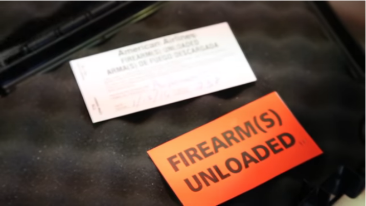TSA firearm declaration tag for flying with firearms