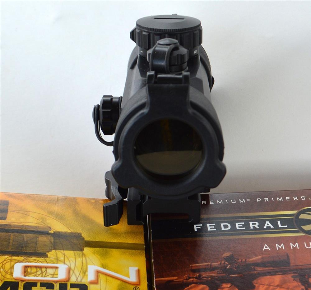 front view of a TruGlo red dot sight