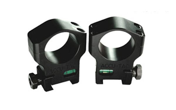 ACCU-TAC SCOPE RINGS 30MM BLK