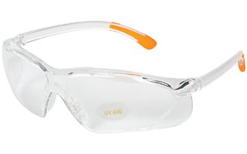 ALLEN SHOOTING GLASS CLEAR W/ORANGE