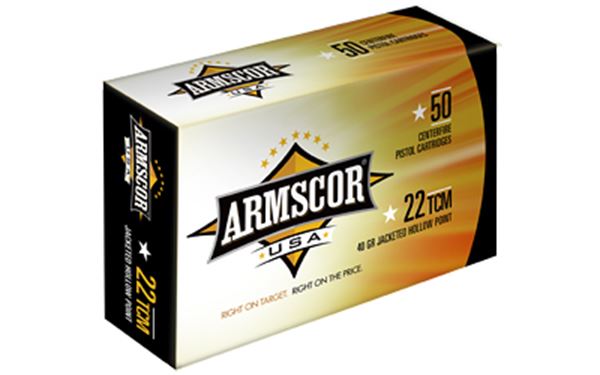 ARMSCOR 22TCM 40GR JHP 50/1000