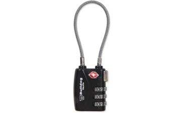 BULLDOG TSA LOCK W/STEEL CABLE