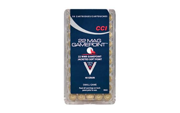 CCI 22WMR 40GR GAMEPOINT 50/2000