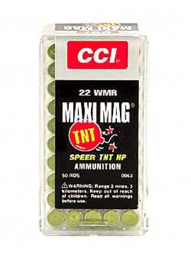 CCI 22WMR TNT MAXI-MAG 50/2000