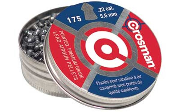 CROSMAN .22 POINTED PELLETS 175/TIN