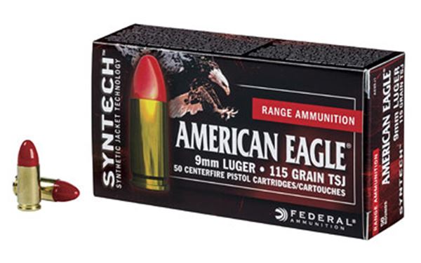 FED AM EAGLE 9MM 115GR TSJ 50/500