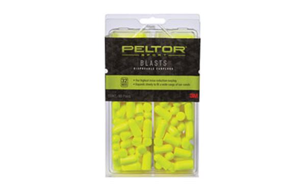 PELTOR SPORTBLAST DISP EARPLG 80PAIR