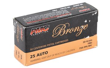 PMC BRNZ 25ACP 50GR FMJ 50/1000