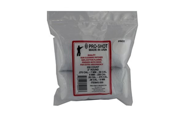 PRO-SHOT PATCH 270-38 CAL 2" 250PK