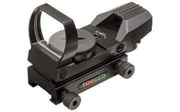 TRUGLO RED DOT OPEN 4 RETICLE BLACK