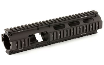 UTG PRO 4/15 CARB QUAD RAIL W/EXT BK