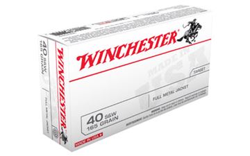 WIN USA 40SW 165GR FMJ-FN 50/500