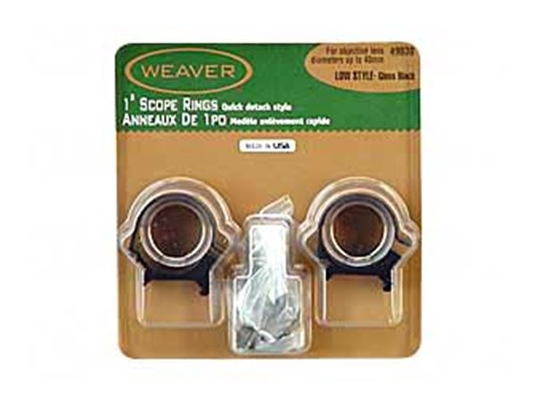 WEAVER TOP MOUNT RNGS 1" LOW