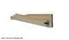 Desert Sand polymer buttstock assembly for stamped receiver rifles