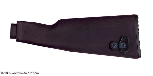U.S. made Plum Polymer Buttstock Assembly for Milled Receiver Rifles, NATO Length
