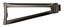 Buttstock Left-Side Folding Metal Straight Edge Ribbed Plate, 4.5mm PP Hole