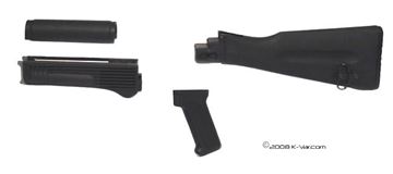 Military Spec Black Polymer Buttstock (Nato Length) and Pistol Grip