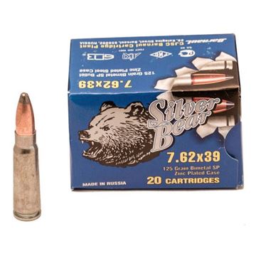 Ammo, Silver Bear, A762SPN, 7.62X39