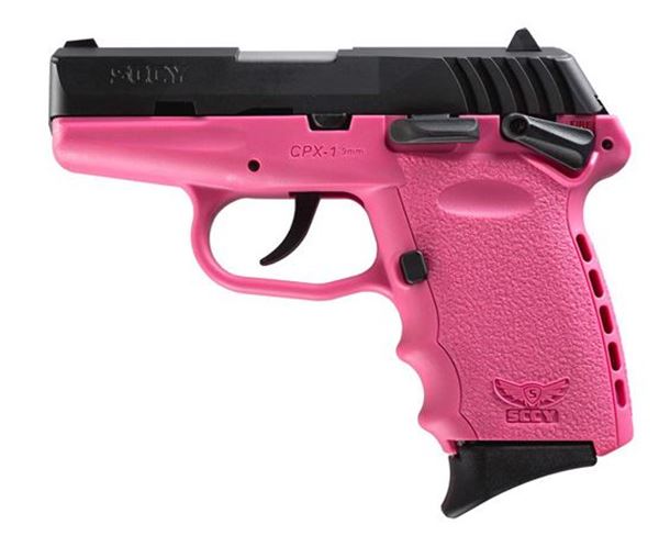 SCCY CPX-1 9 mm Pink/Black Nitride 10rd 3.1 inch Pistol CPX-1-CBPK