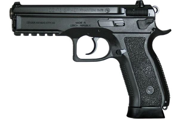 CZ 75 SP-01 Phantom 9mm Luger Pistol, Polymer Frame, Decocker 91258
