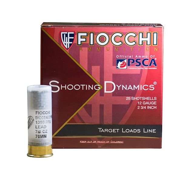 Fiocchi 12SD78H8 Target 12 Gauge 2.75 7/8 oz 8 Shot (Box of 25)