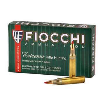 Fiocchi Extrema 22-250 Remington V-Max Polymer Tip Boat Tail 40 Grain (Box of 20 Round)