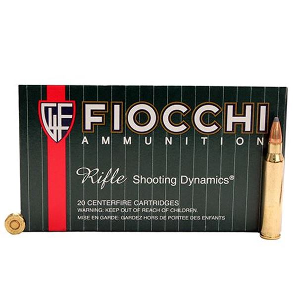 Fiocchi .223 Remington 55 Gram Pointed Soft Point Ammo (Box of 20 Round)