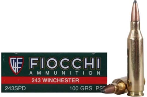 Fiocchi .243 Winchester Rifle Shooting Dynamics 70 Grain Pointed Soft Point Ammo (Box of 20)