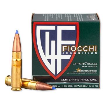 Fiocchi .300 Blackout 125 Grain SST 2200 FPS Ammo (Box of 20)