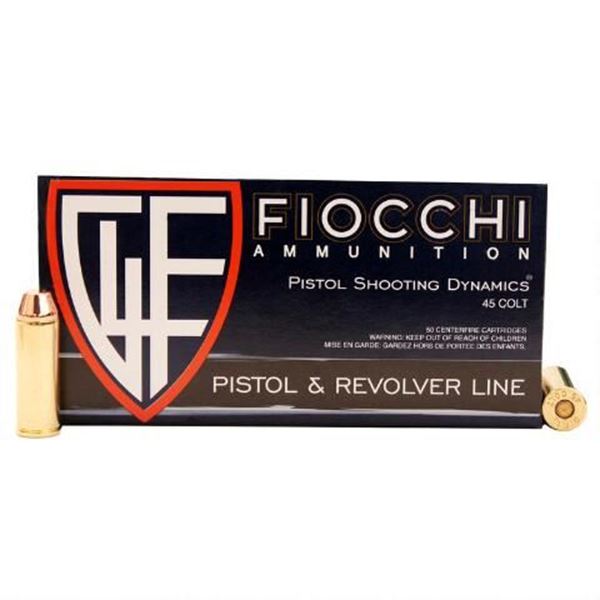 Fiocchi .45 Long Colt 225 Grain CMJ Ammo (Box of 50 Round)