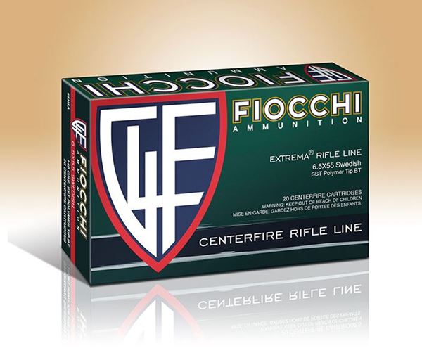 Fiocchi 6.5 x 55 mm Swedish 142 Grain HPBT Ammo (Box of 20 Round)
