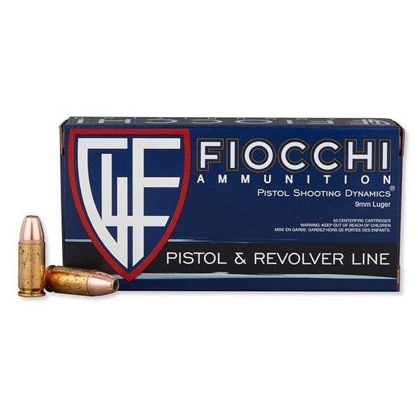 Fiocchi 9 mm 147 Grain Full Metal Jacket (Box of 50 Round)