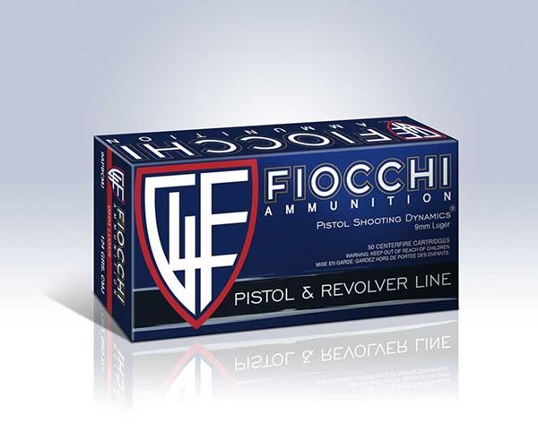 Fiocchi 9 mm 115 Grain JHP Ammo 1000 Round (Case of 20 x 50 Rounds Box)