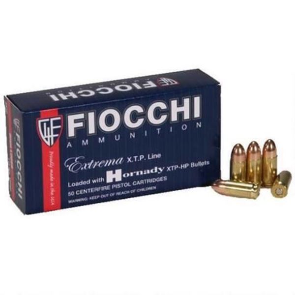 Fiocchi 9 mm 115 Grain XTPHP Ammo (Box of 25 Round)