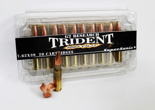 G2 Research Trident 7.62 x 39 124 Grain Ammo - Box of 20 round
