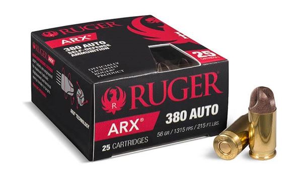 Polycase .380 Inceptor ARX Pistol Ammo, 250 Rounds Box (25 Cartridges X 10 Case)