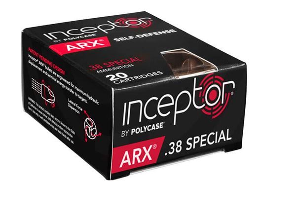 Polycase Inceptor ARX .38 Special Ammo, 20 Rounds