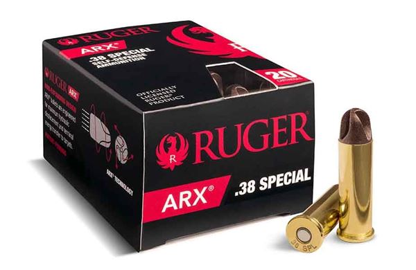Ruger ARX .38 Special Ammo, 200 Rounds Box (20 Cartridges X 10 Case)