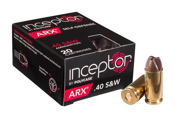 Polycase Inceptor ARX .40 S&W Ammo, 20 Rounds