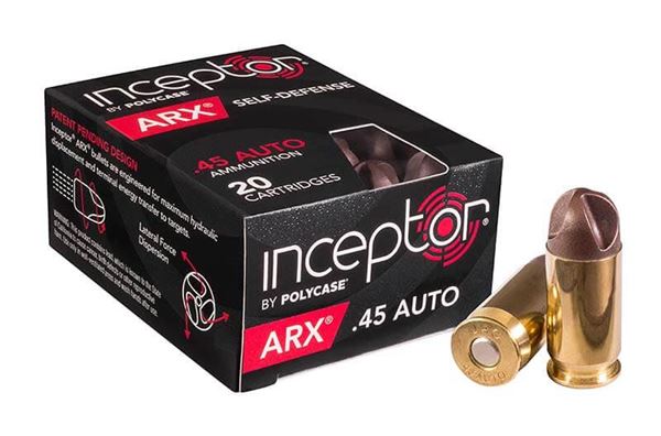Polycase Inceptor ARX .45 ACP Ammo, 20 Rounds