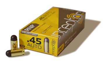 Polycase Inceptor .45 Auto 135 gr RNP Ammo, 50 Rounds